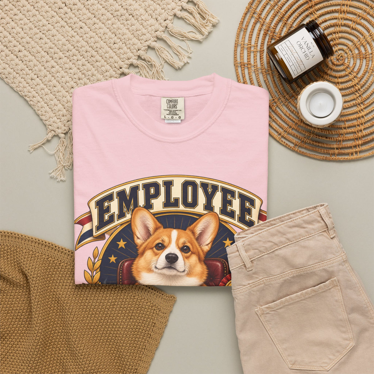 Employee of the Month — Custom Pet Portrait Premium Tee