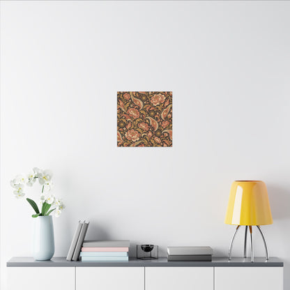 Phoenix Petals Pattern — Matte Stretched Canvas