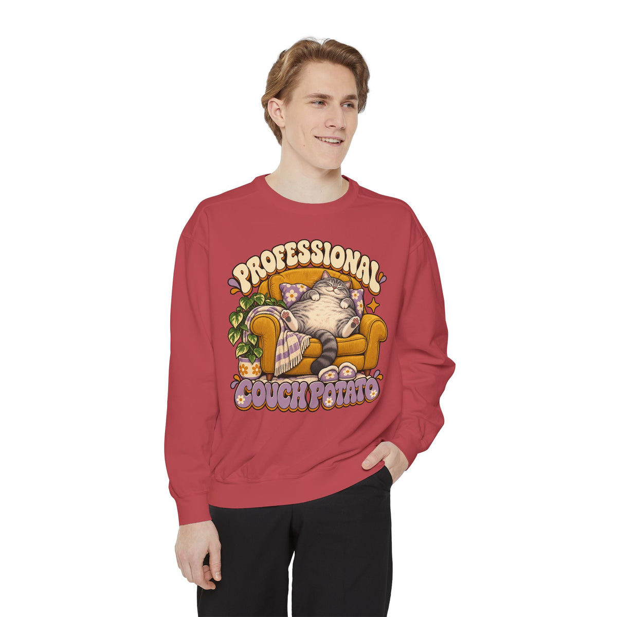 Couch Potato — Custom Pet Portrait Crewneck