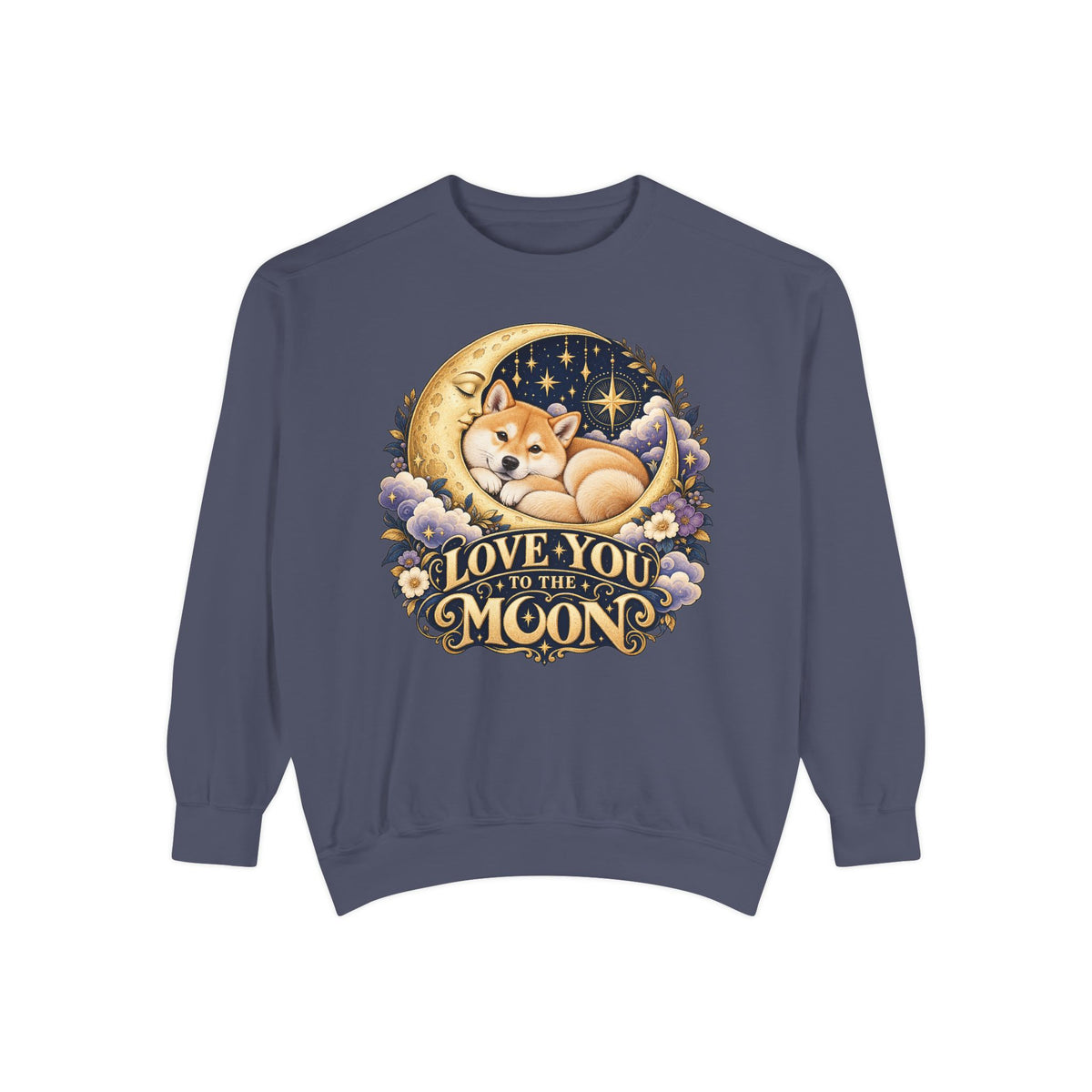 Love You to the Moon — Custom Pet Portrait Crewneck