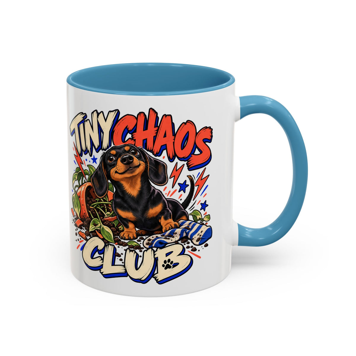 Tiny Chaos Club — Custom Pet Portrait Accent Mug