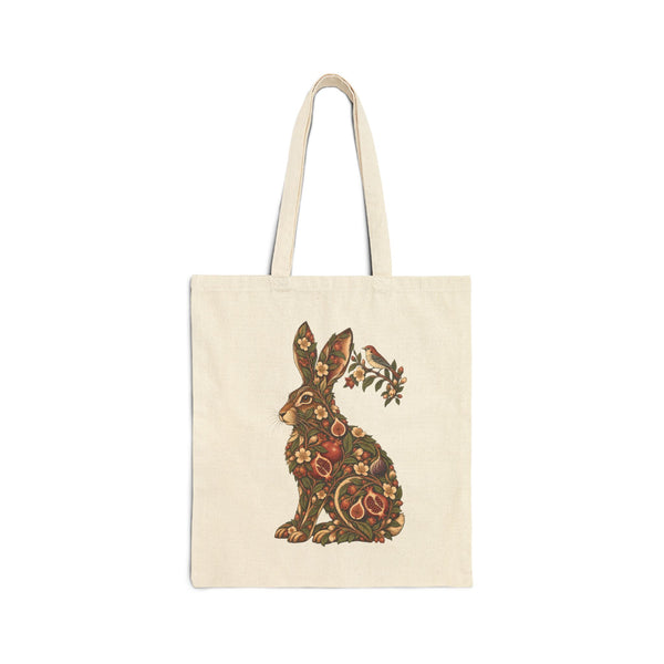 Orchard Hare — Cotton Canvas Tote
