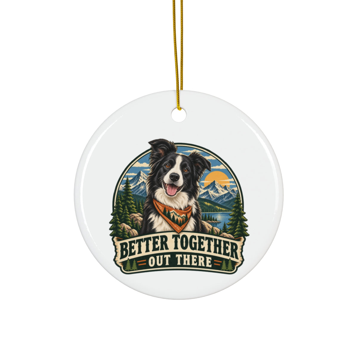 Adventure Buddy — Custom Pet Portrait Keepsake Ornament
