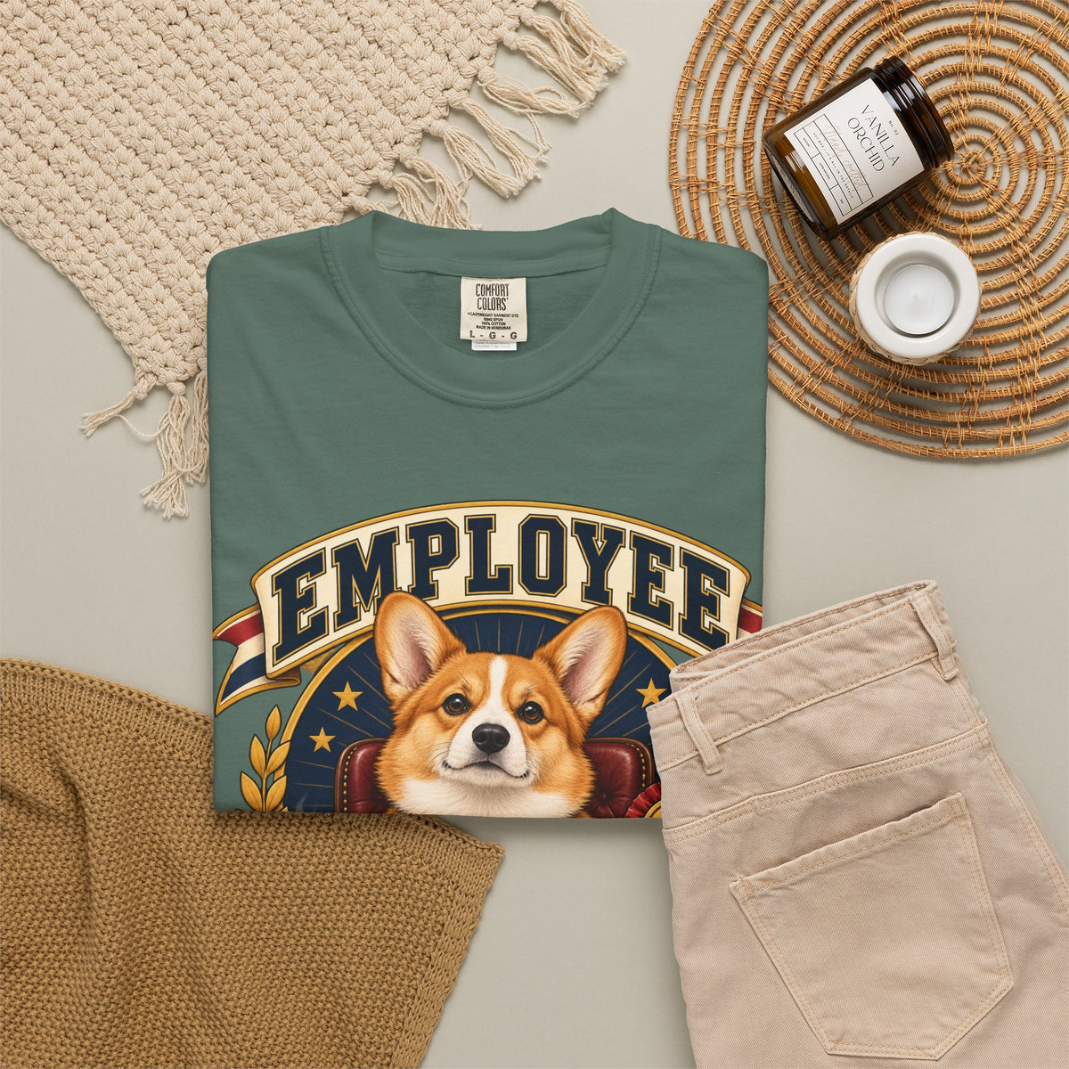 Employee of the Month — Custom Pet Portrait Premium Tee