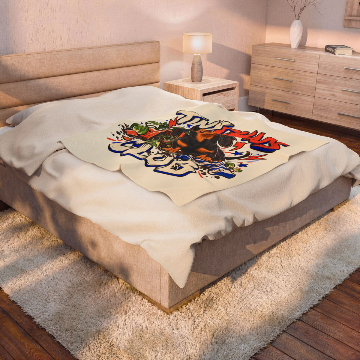 Tiny Chaos Club — Custom Pet Portrait Plush Blanket