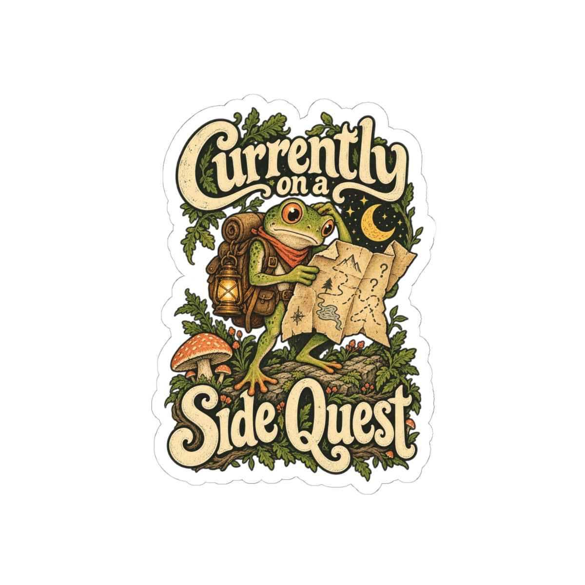 Currently on a Side Quest — Kiss-Cut Sticker