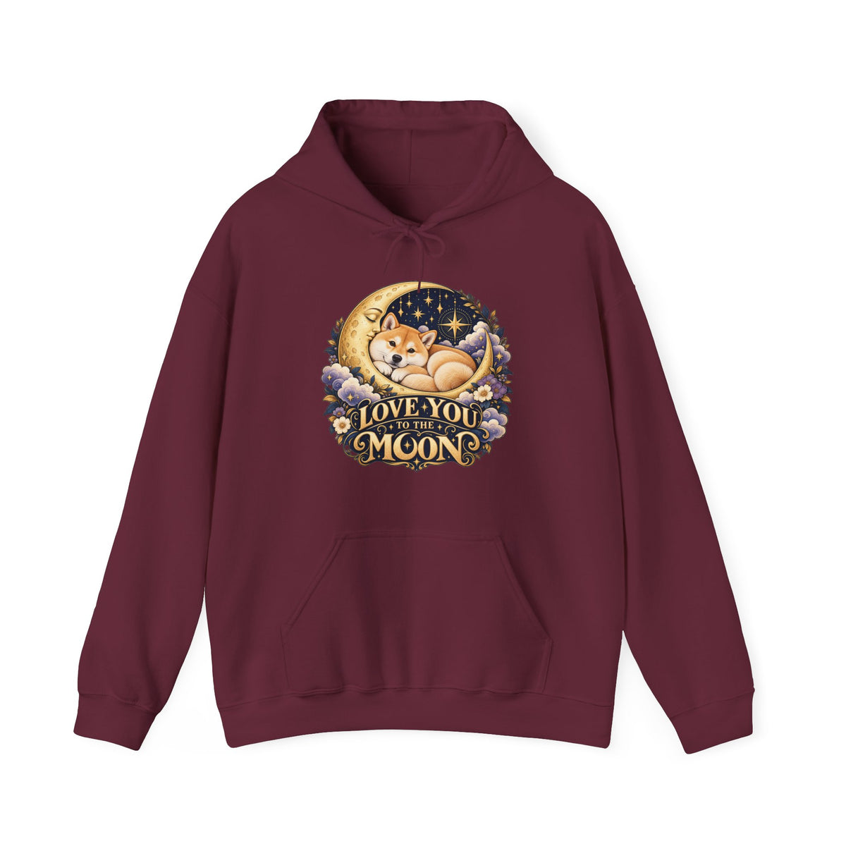 Love You to the Moon — Custom Pet Portrait Hoodie