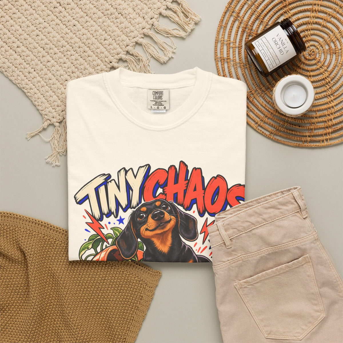 Tiny Chaos Club — Custom Pet Portrait Premium Tee