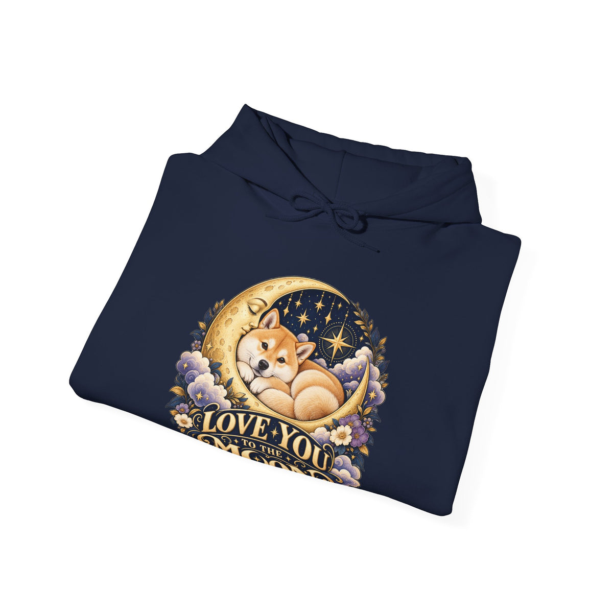 Love You to the Moon — Custom Pet Portrait Hoodie