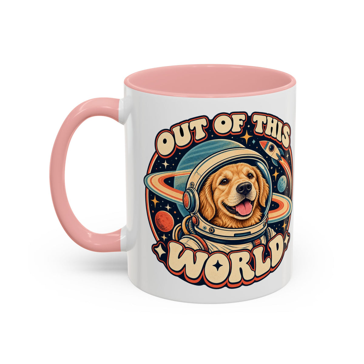 Space Cadet — Custom Pet Portrait Accent Mug