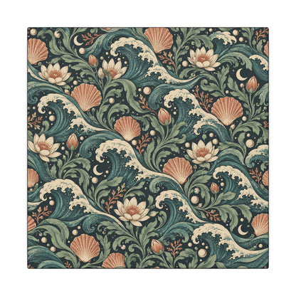 Lunar Tide Pattern — Matte Stretched Canvas