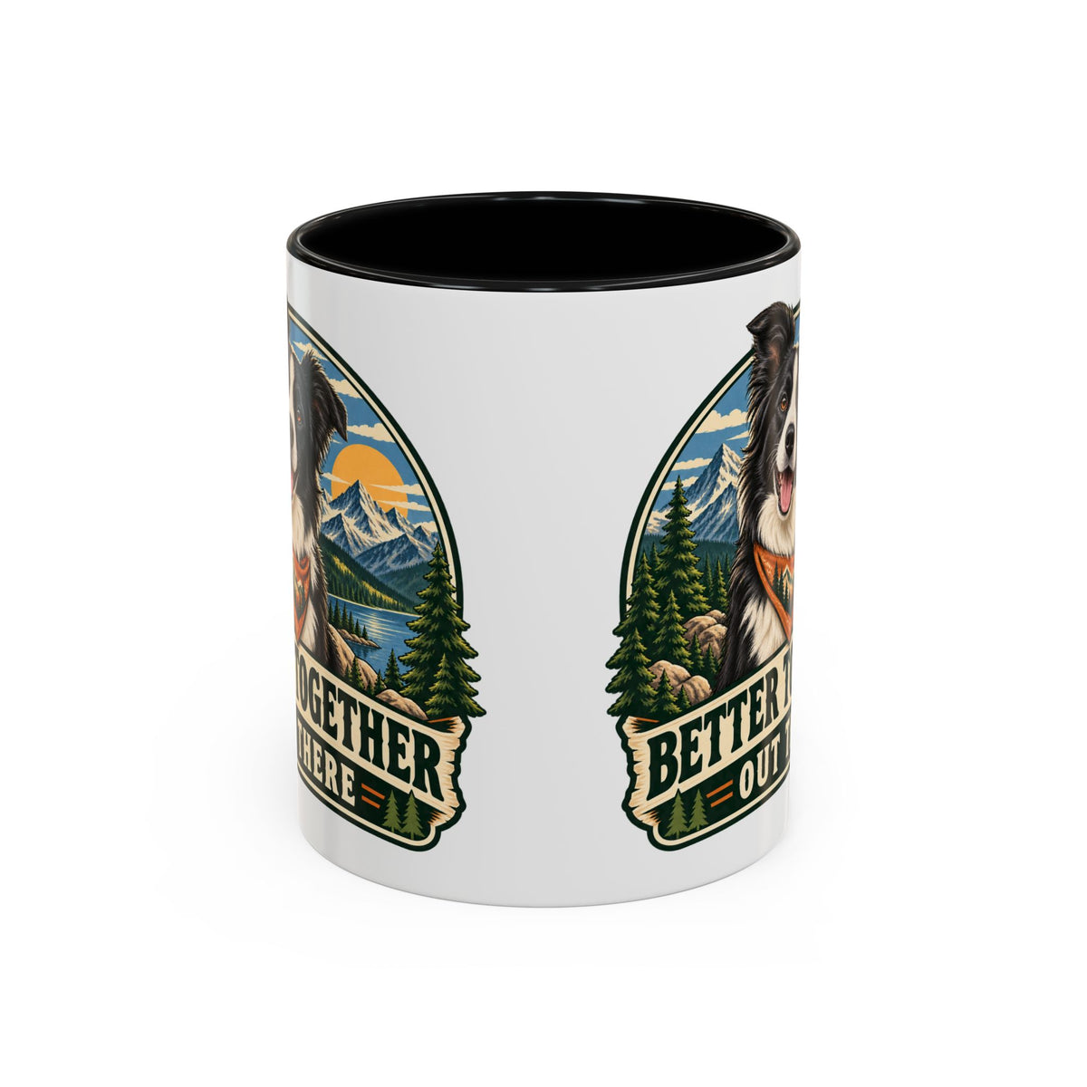 Adventure Buddy — Custom Pet Portrait Accent Mug