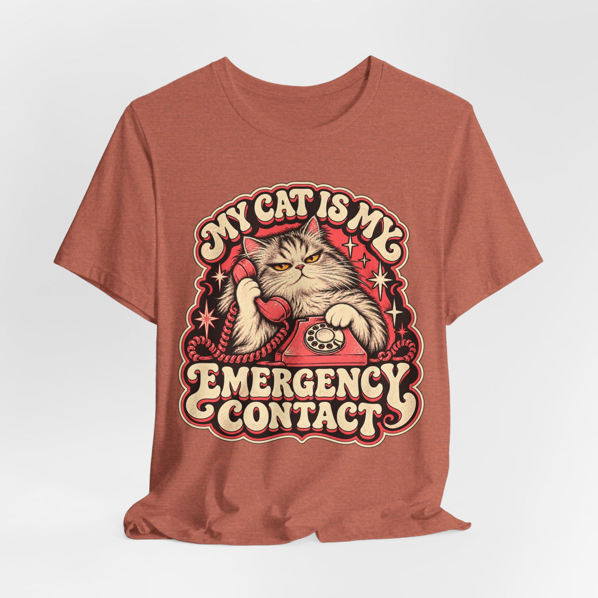 My Cat Is My Emergency Contact — Unisex Tee