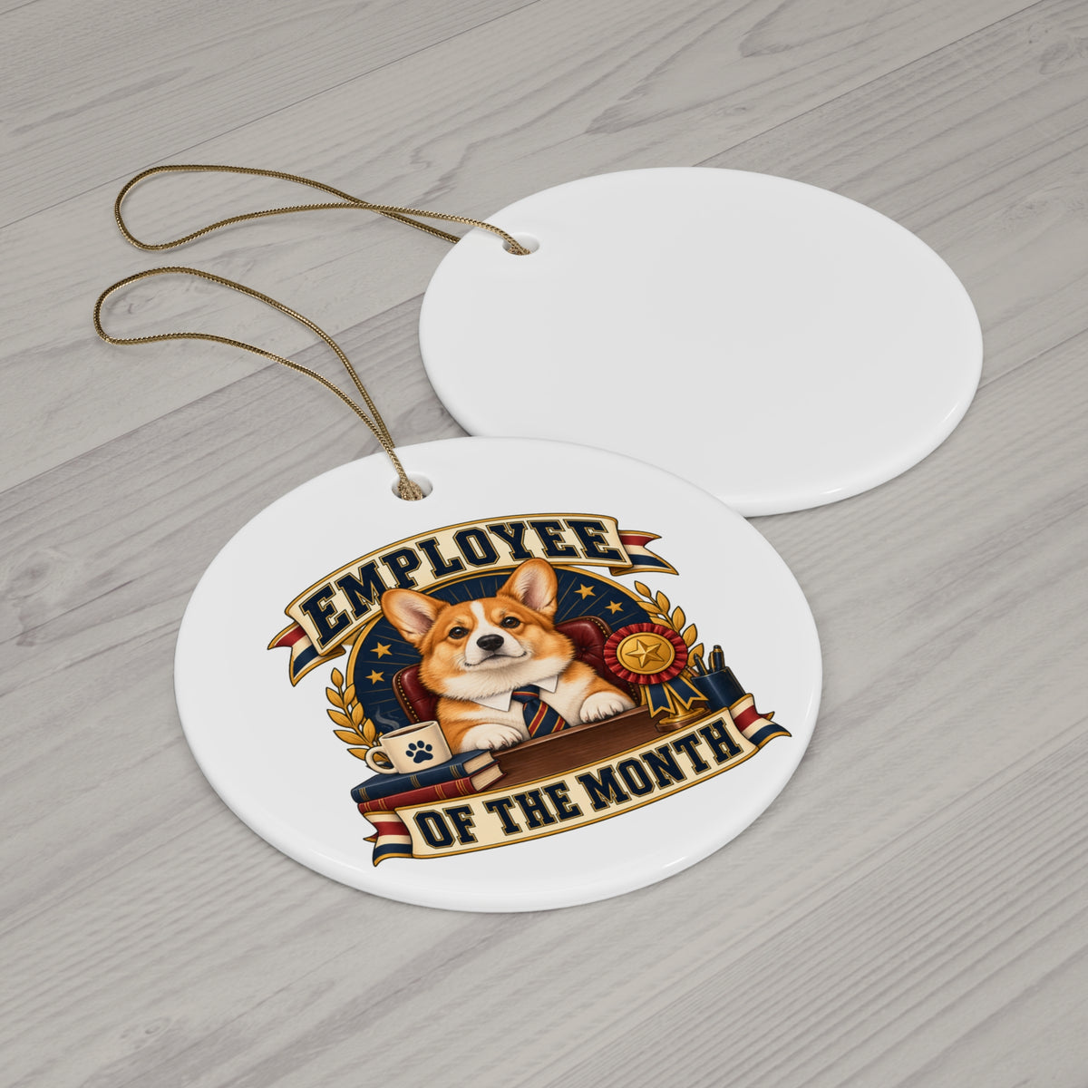 Employee of the Month — Custom Pet Portrait Keepsake Ornament