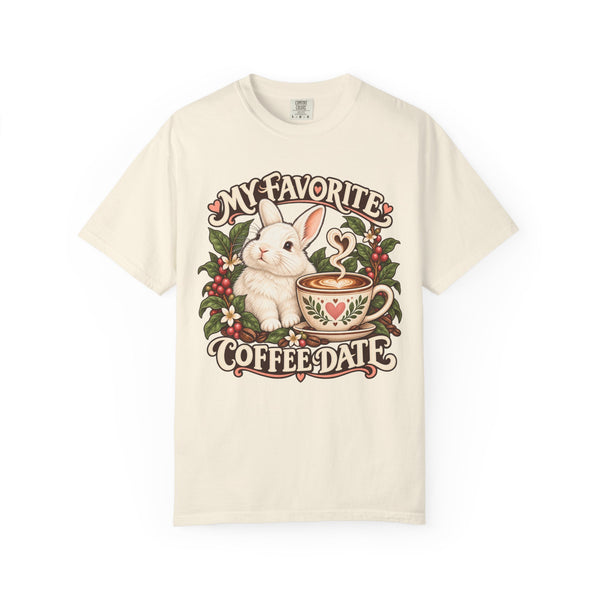 Coffee Companion — Custom Pet Portrait Premium Tee
