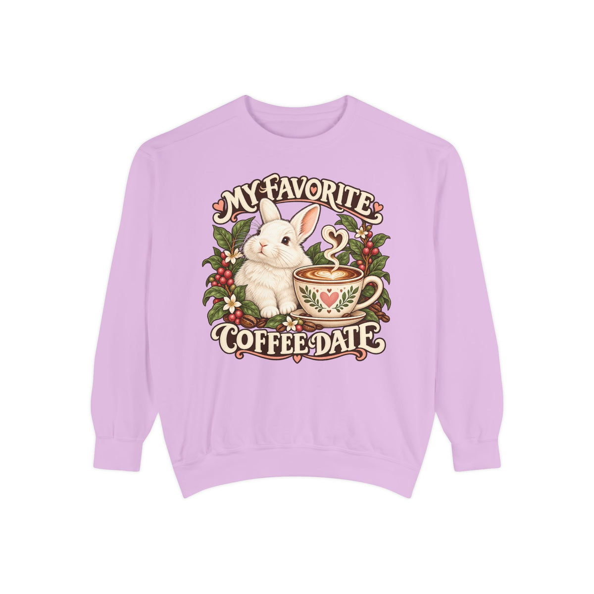 Coffee Companion — Custom Pet Portrait Crewneck