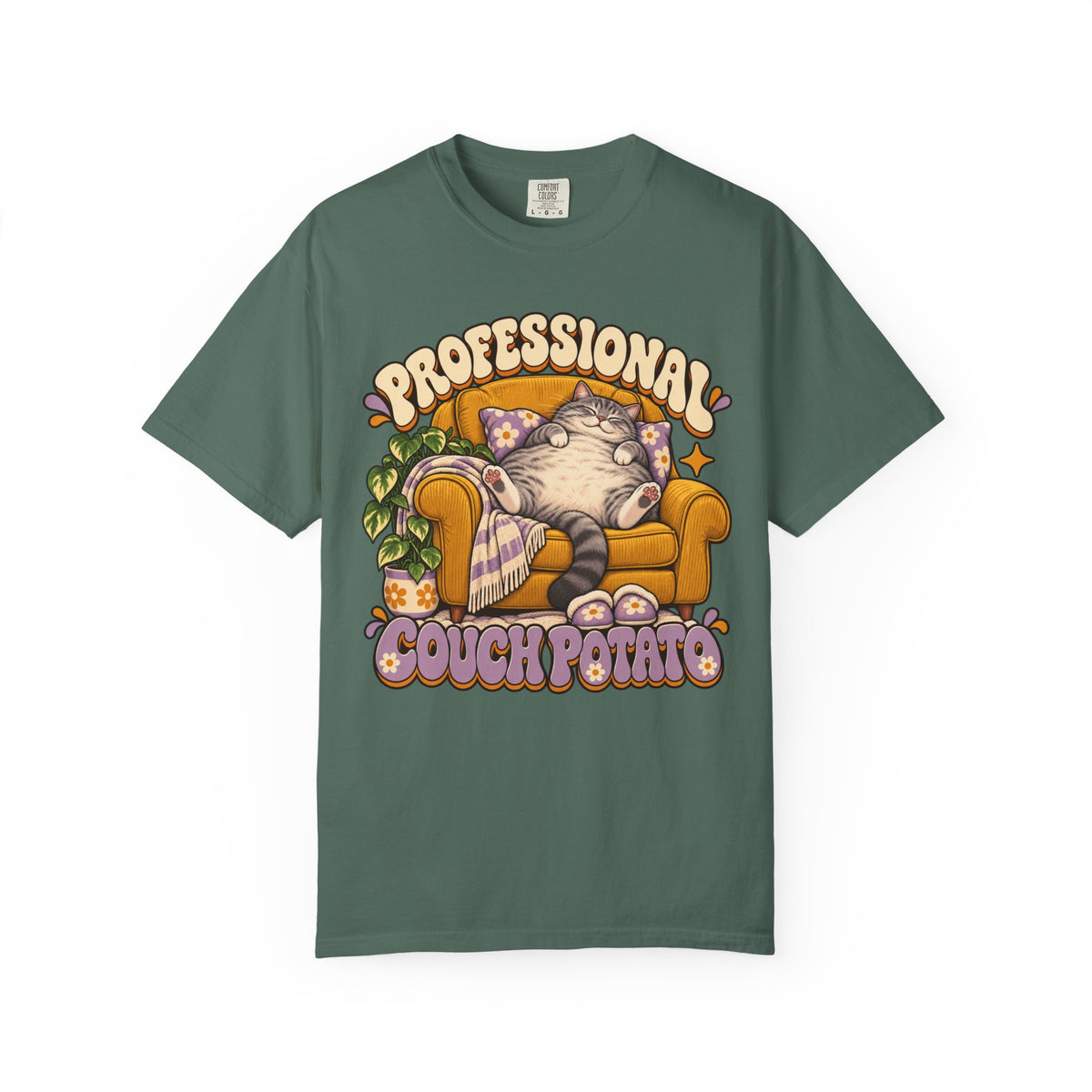 Couch Potato — Custom Pet Portrait Premium Tee