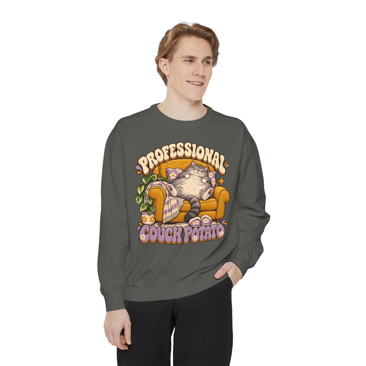Couch Potato — Custom Pet Portrait Crewneck
