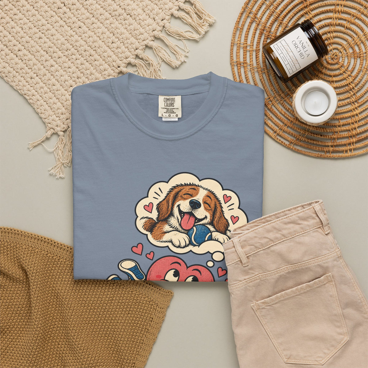 Probably Thinking About My Dog — Garment-Dyed Tee