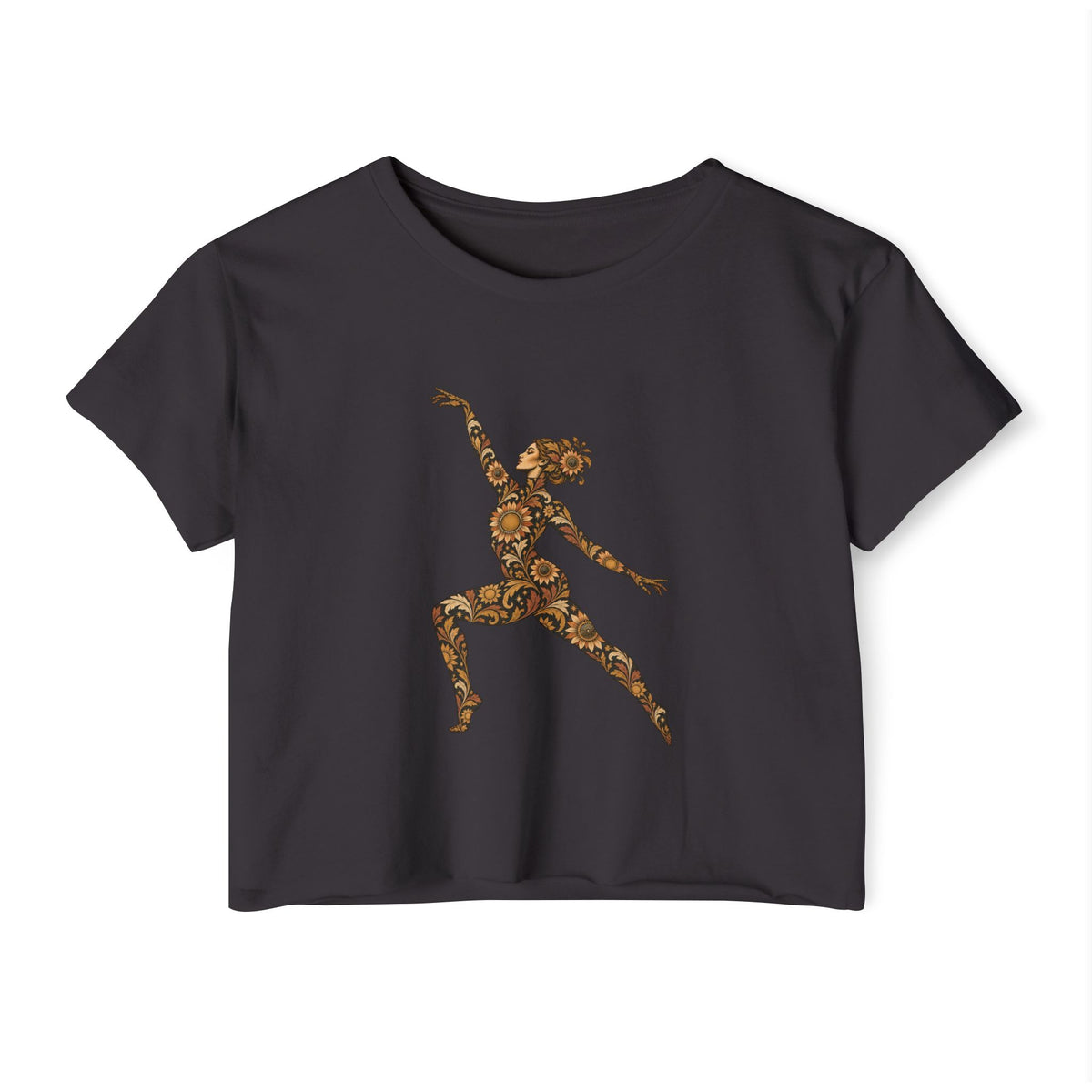 Solar Scroll Muse — Festival Crop Top