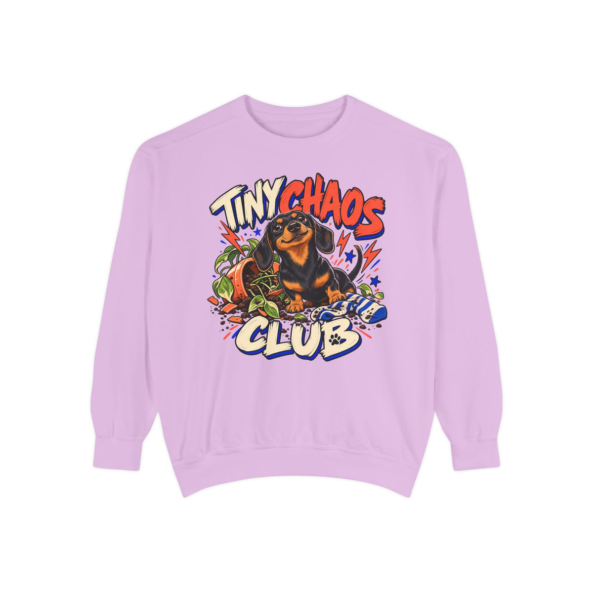 Tiny Chaos Club — Custom Pet Portrait Crewneck