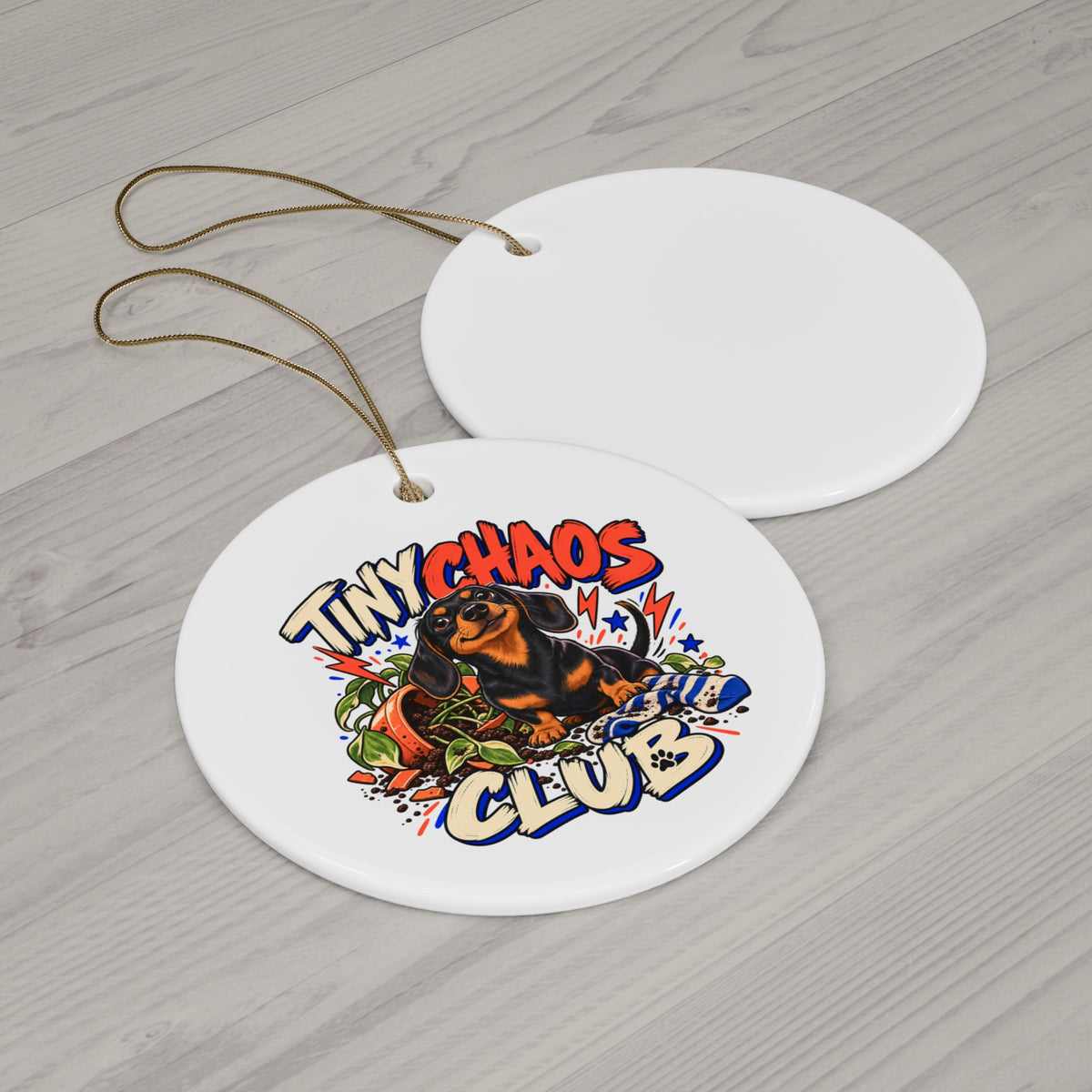 Tiny Chaos Club — Custom Pet Portrait Keepsake Ornament