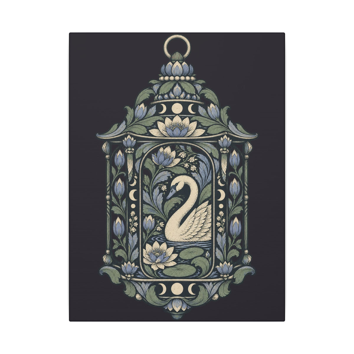 Moonwater Lantern — Matte Stretched Canvas