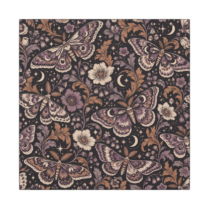 Velvet Wings Pattern — Matte Stretched Canvas