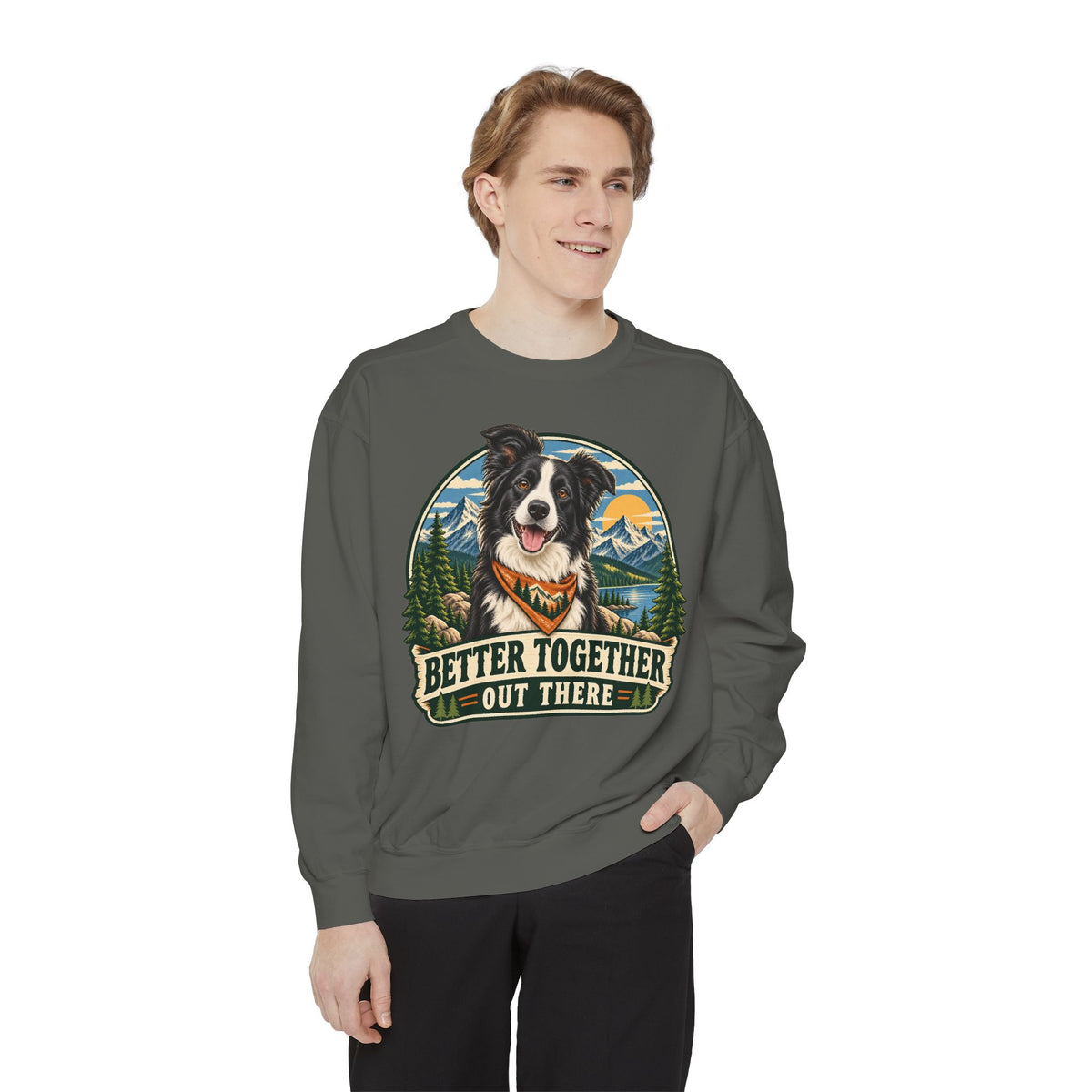 Adventure Buddy — Custom Pet Portrait Crewneck