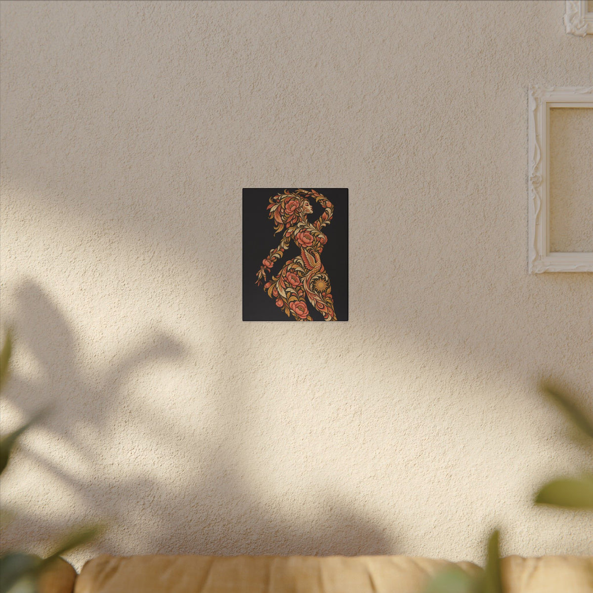 Phoenix Petals Reverie — Matte Stretched Canvas