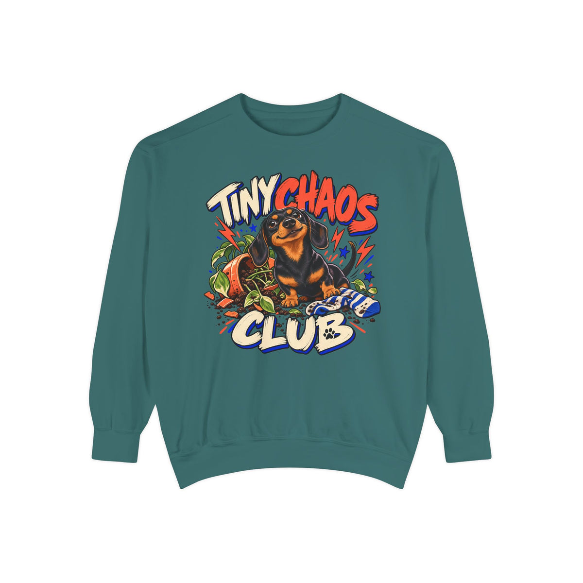 Tiny Chaos Club — Custom Pet Portrait Crewneck