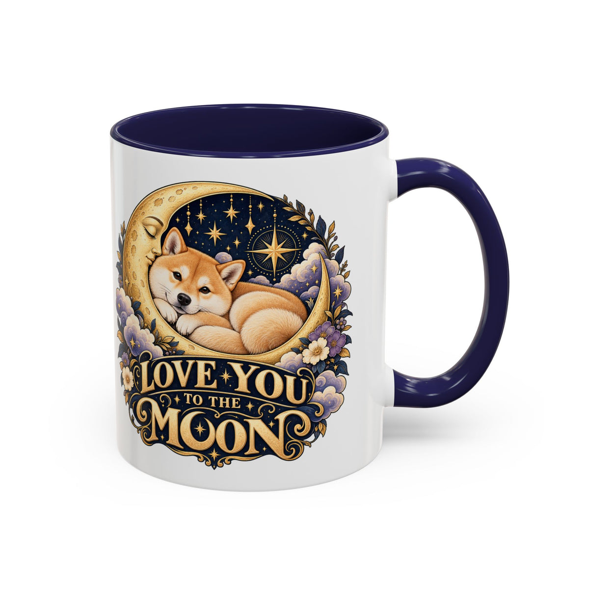 Love You to the Moon — Custom Pet Portrait Accent Mug