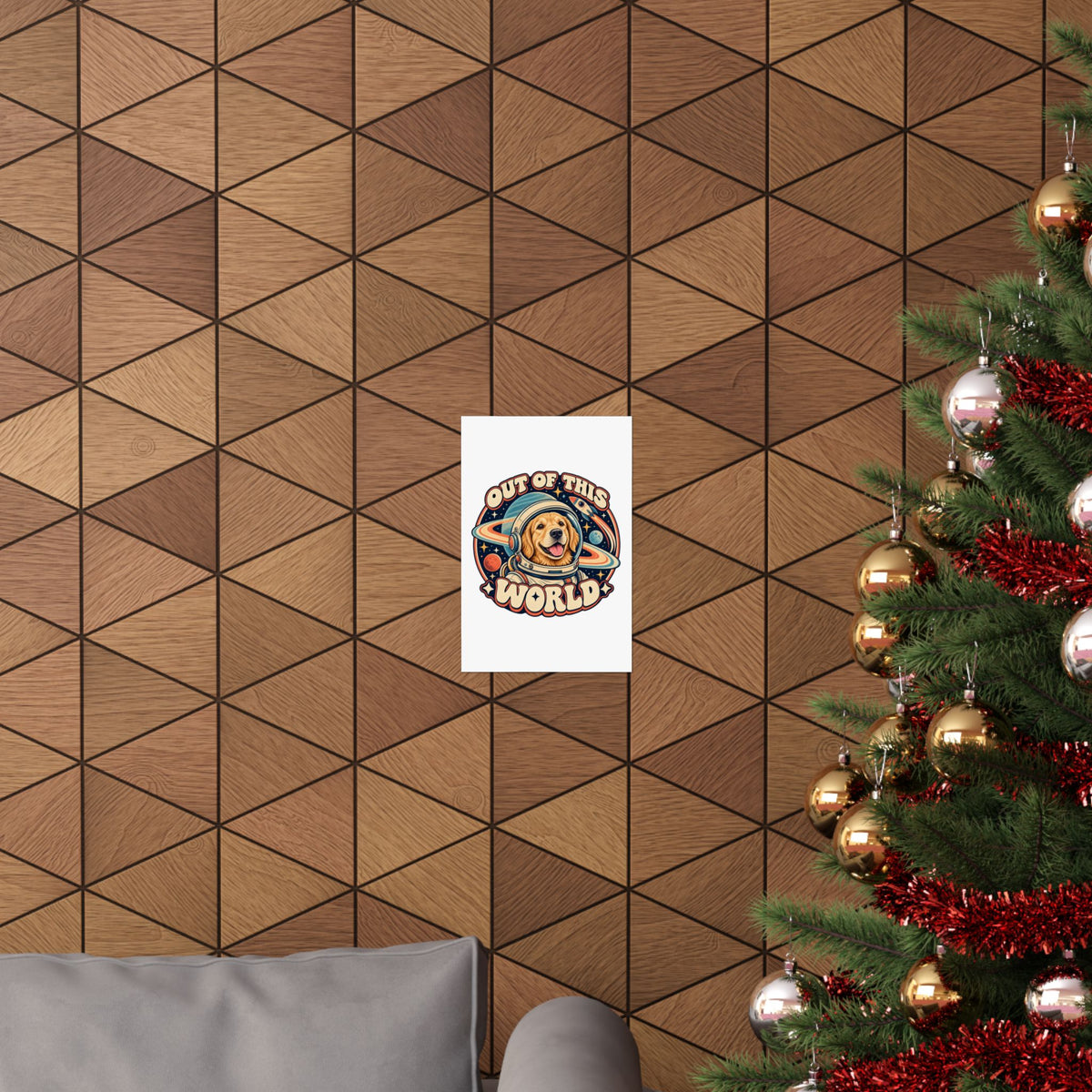 Space Cadet — Custom Pet Portrait Matte Art Print