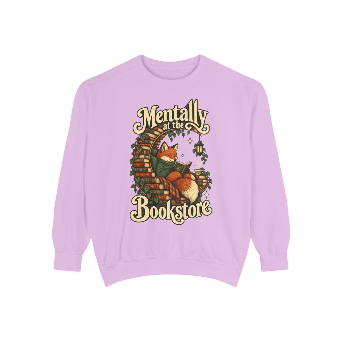 Mentally at the Bookstore — Garment-Dyed Crewneck