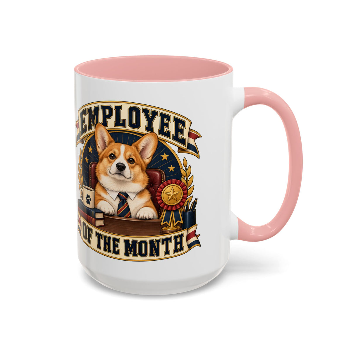 Employee of the Month — Custom Pet Portrait Accent Mug