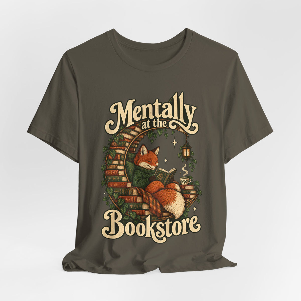 Mentally at the Bookstore — Unisex Tee