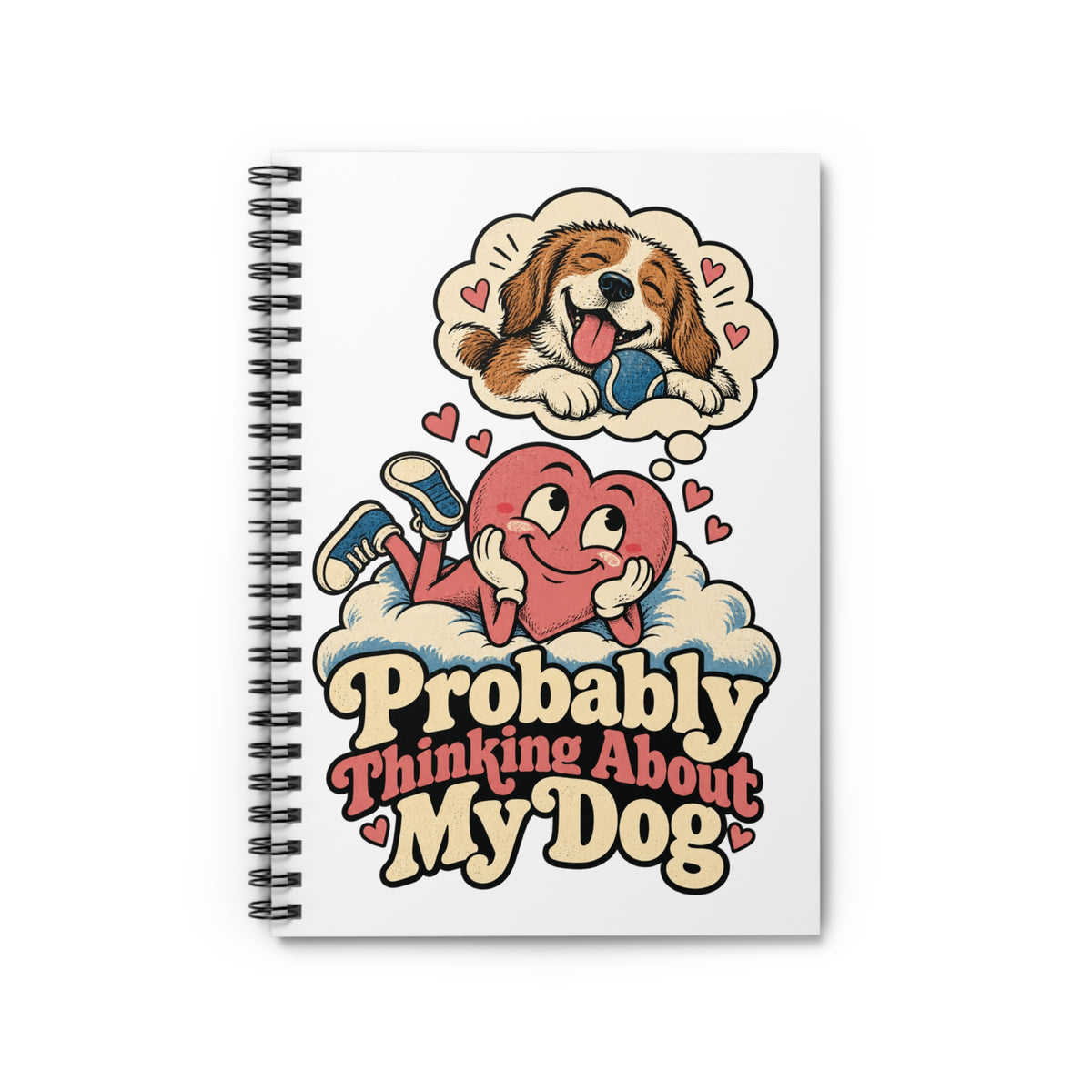Your Pet, Your Spiral Notebook — Custom Illustrated Pet Portrait
