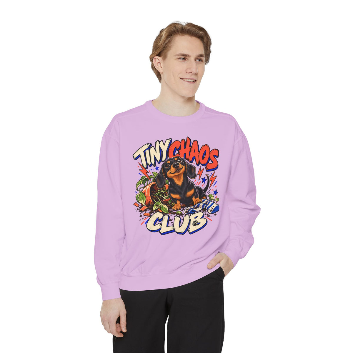 Tiny Chaos Club — Custom Pet Portrait Crewneck