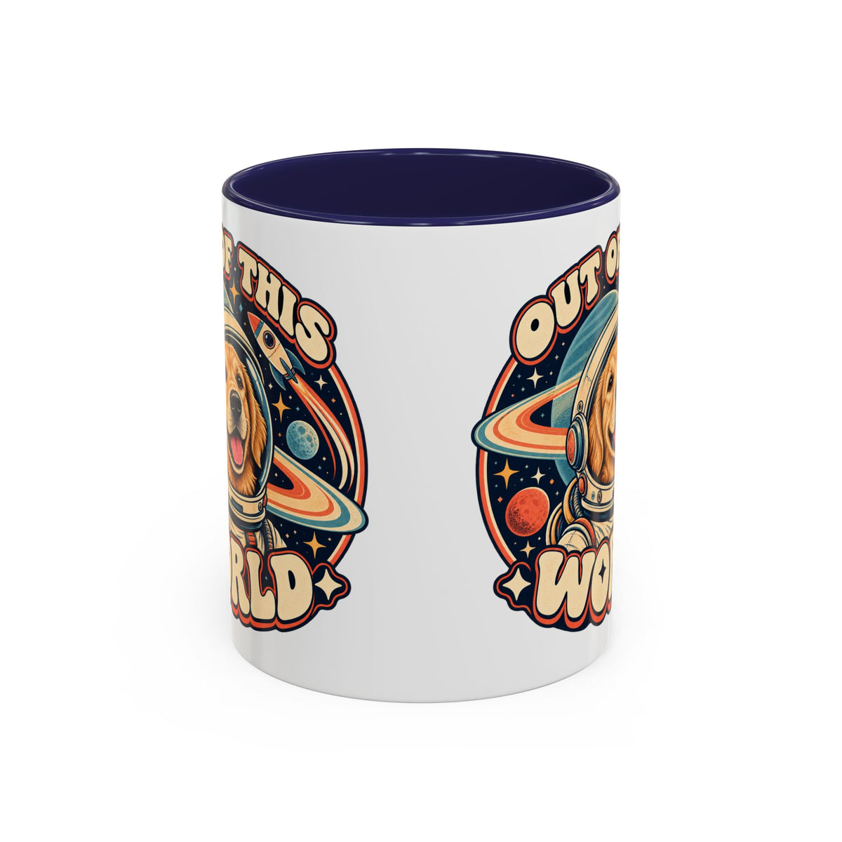 Space Cadet — Custom Pet Portrait Accent Mug