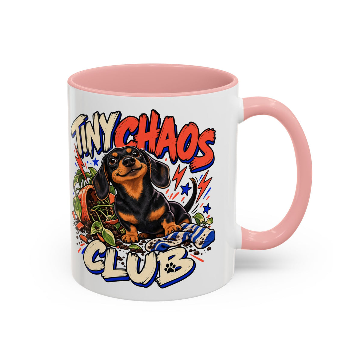Tiny Chaos Club — Custom Pet Portrait Accent Mug