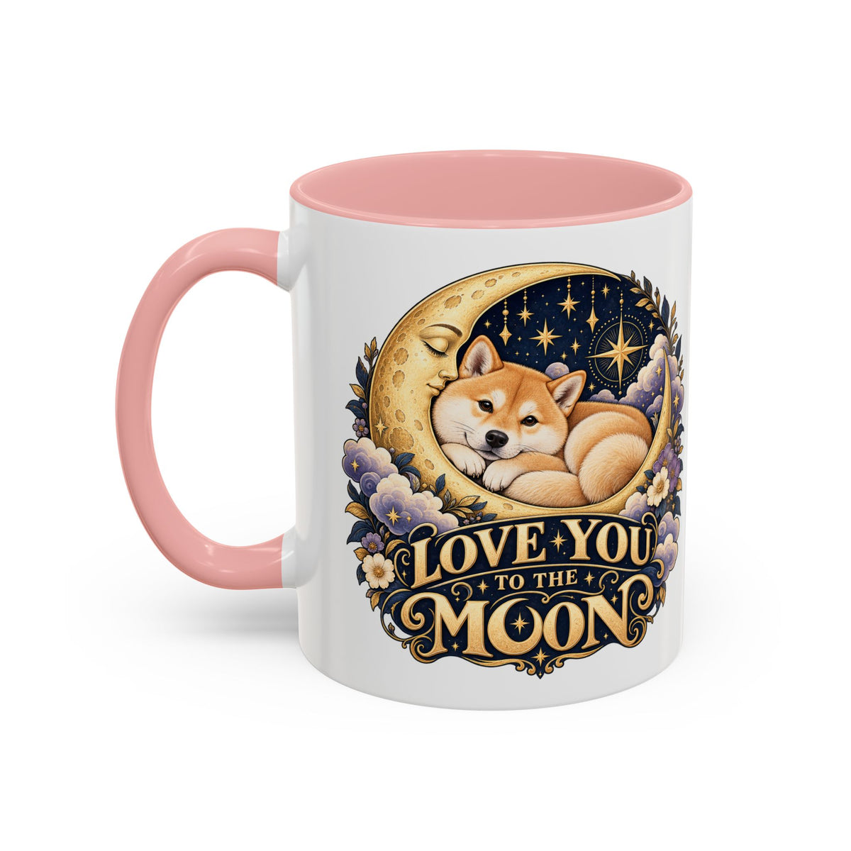 Love You to the Moon — Custom Pet Portrait Accent Mug