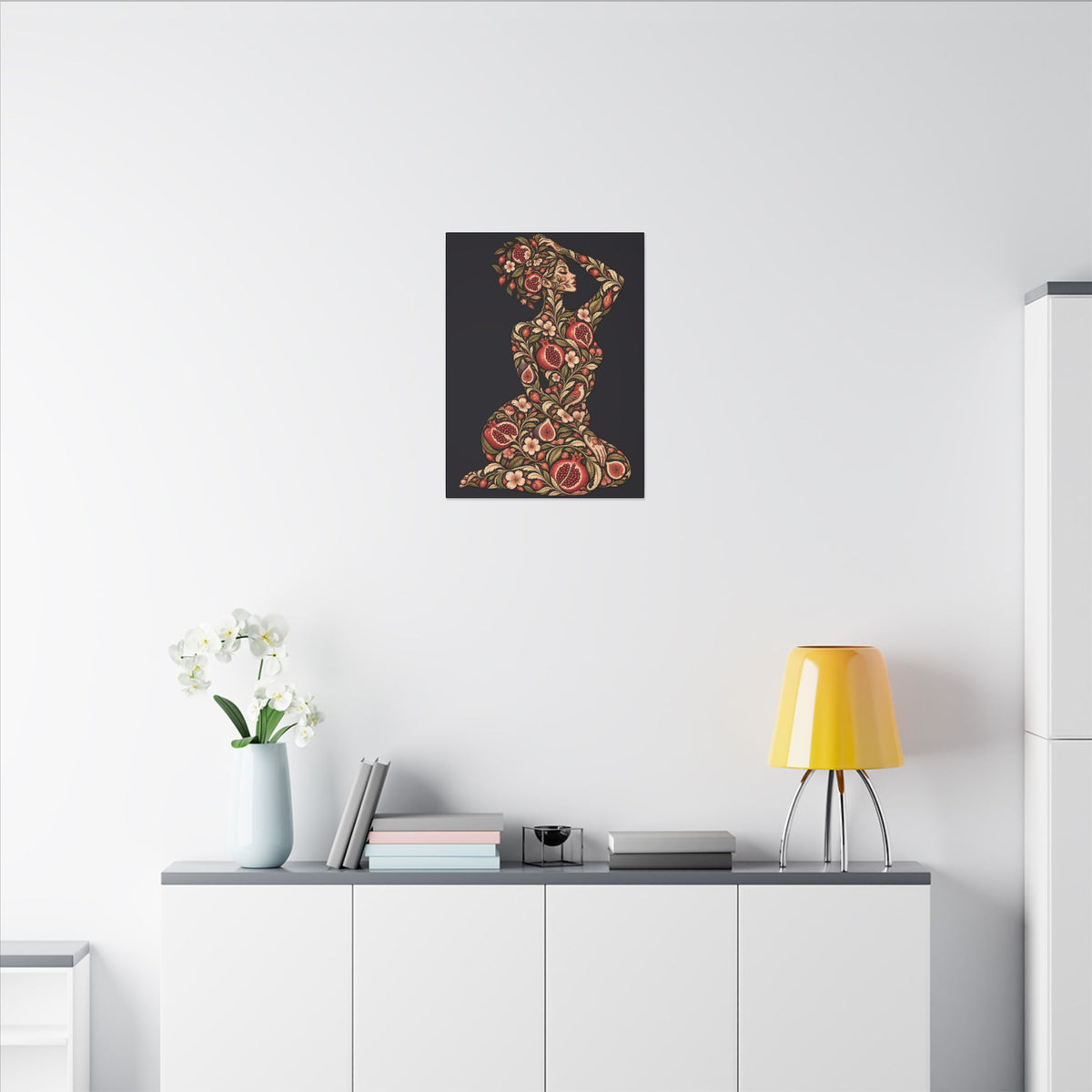 Wild Orchard Reverie — Matte Stretched Canvas