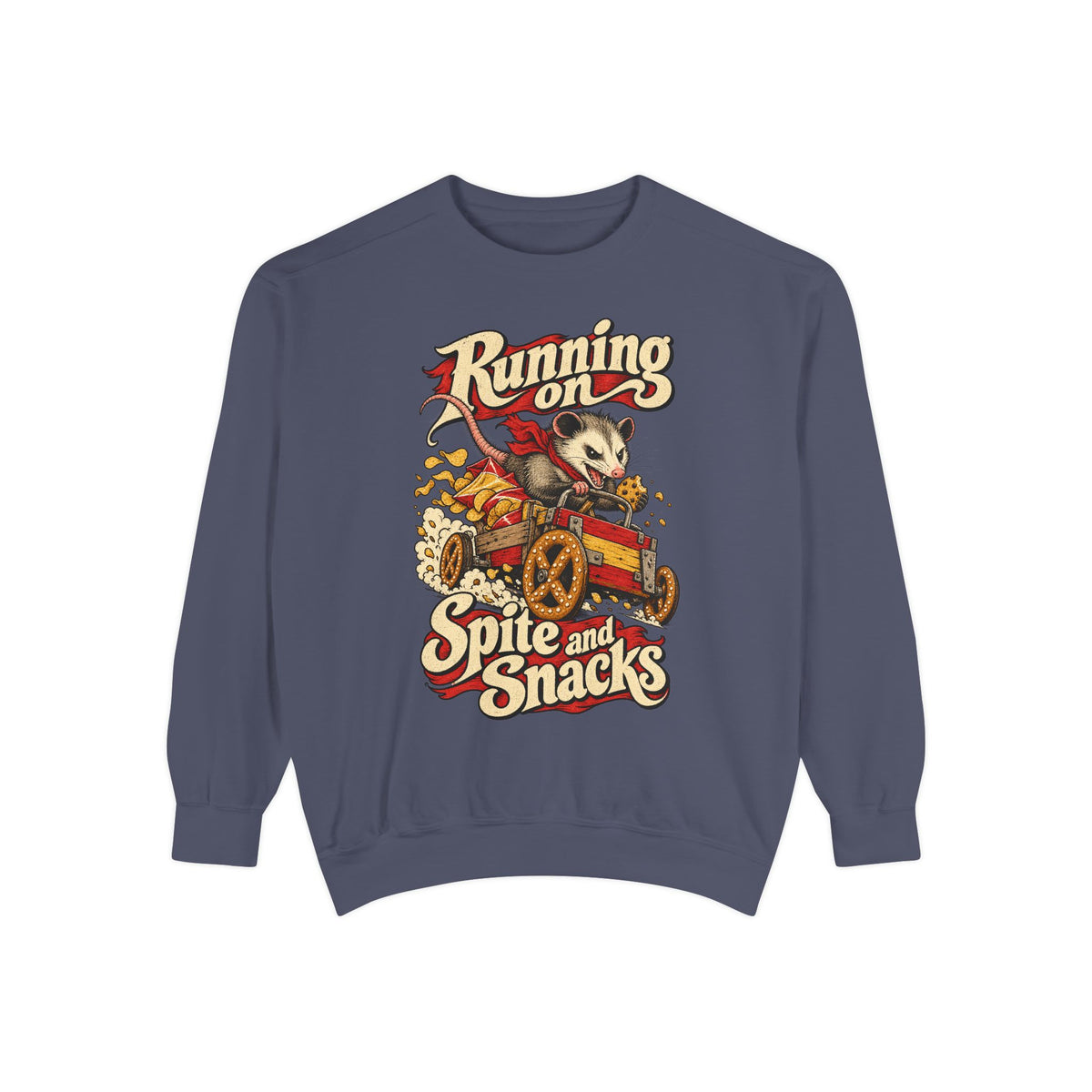 Running on Spite and Snacks — Garment-Dyed Crewneck