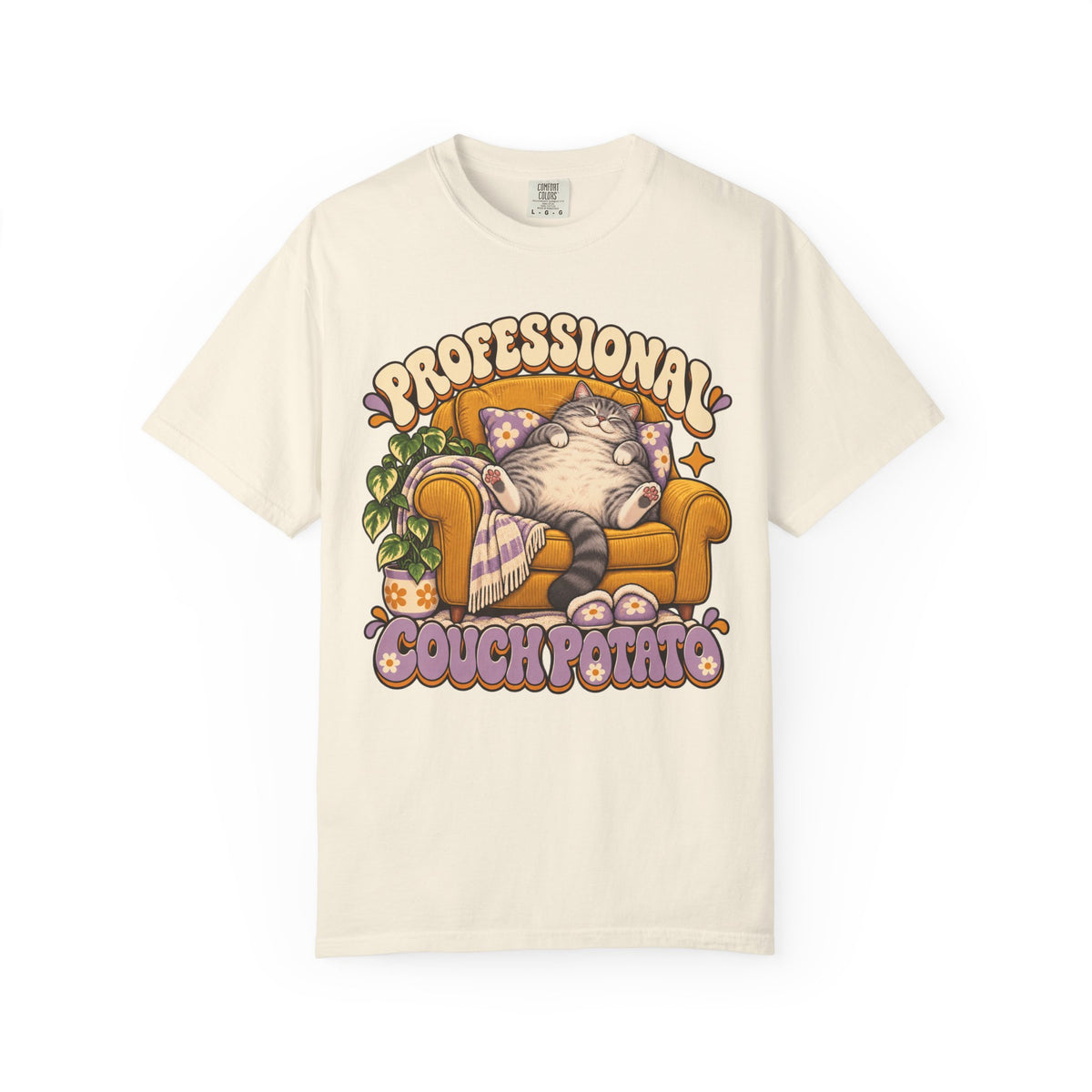 Couch Potato — Custom Pet Portrait Premium Tee