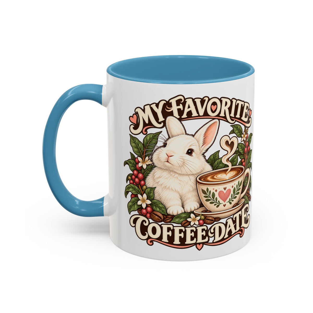 Coffee Companion — Custom Pet Portrait Accent Mug