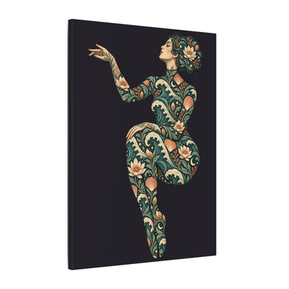 Lunar Tide Muse — Matte Stretched Canvas