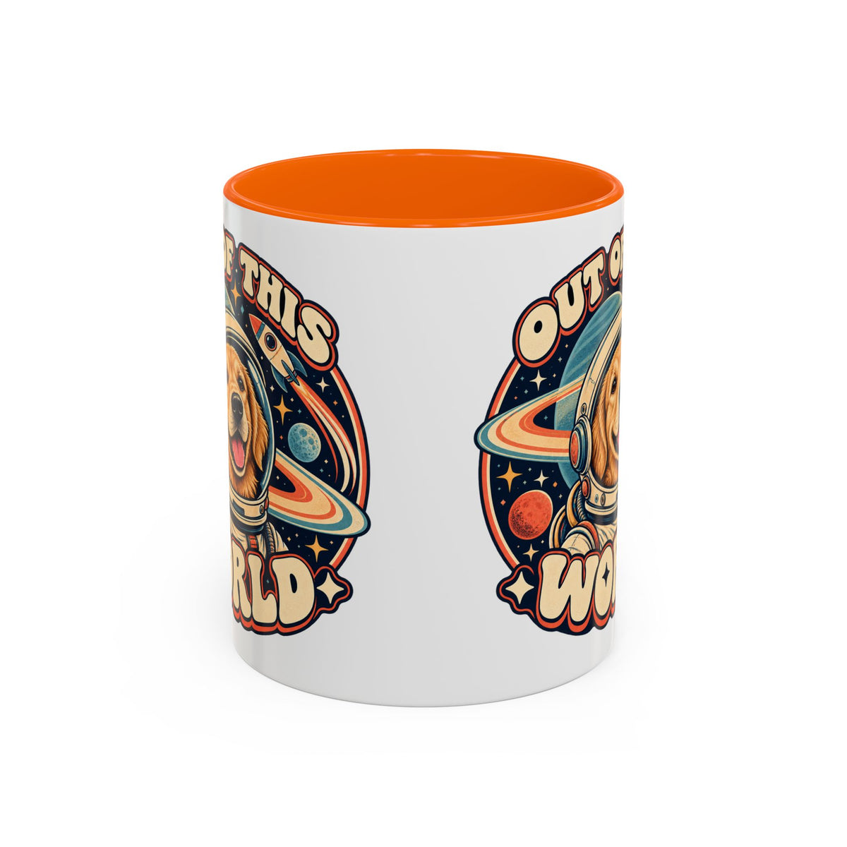 Space Cadet — Custom Pet Portrait Accent Mug