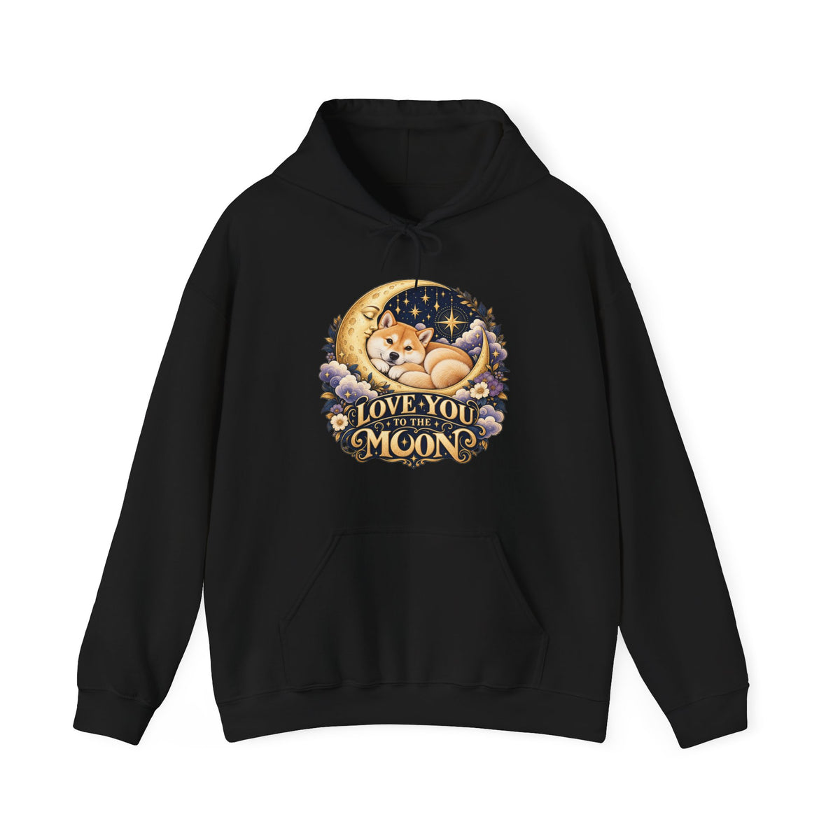 Love You to the Moon — Custom Pet Portrait Hoodie