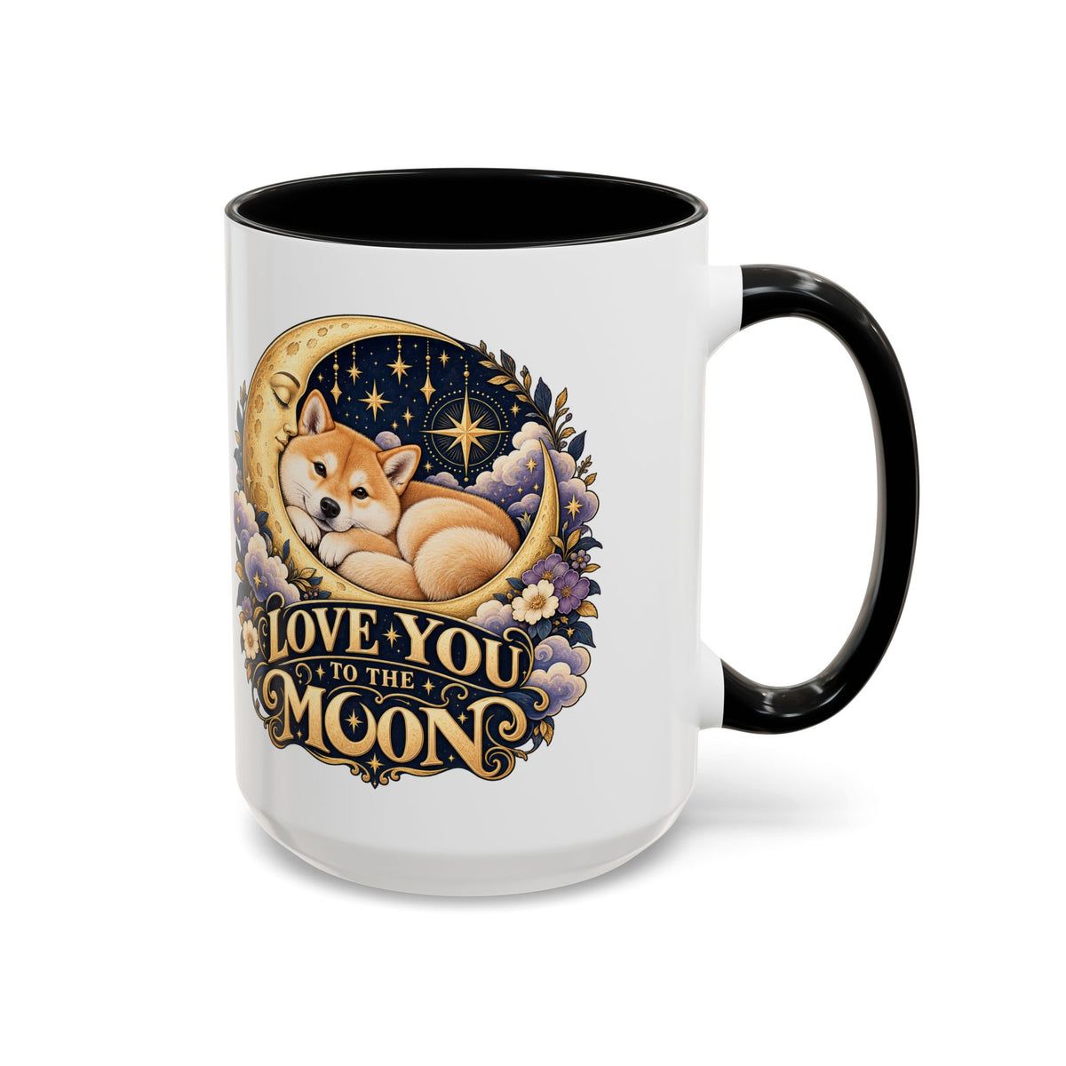 Love You to the Moon — Custom Pet Portrait Accent Mug