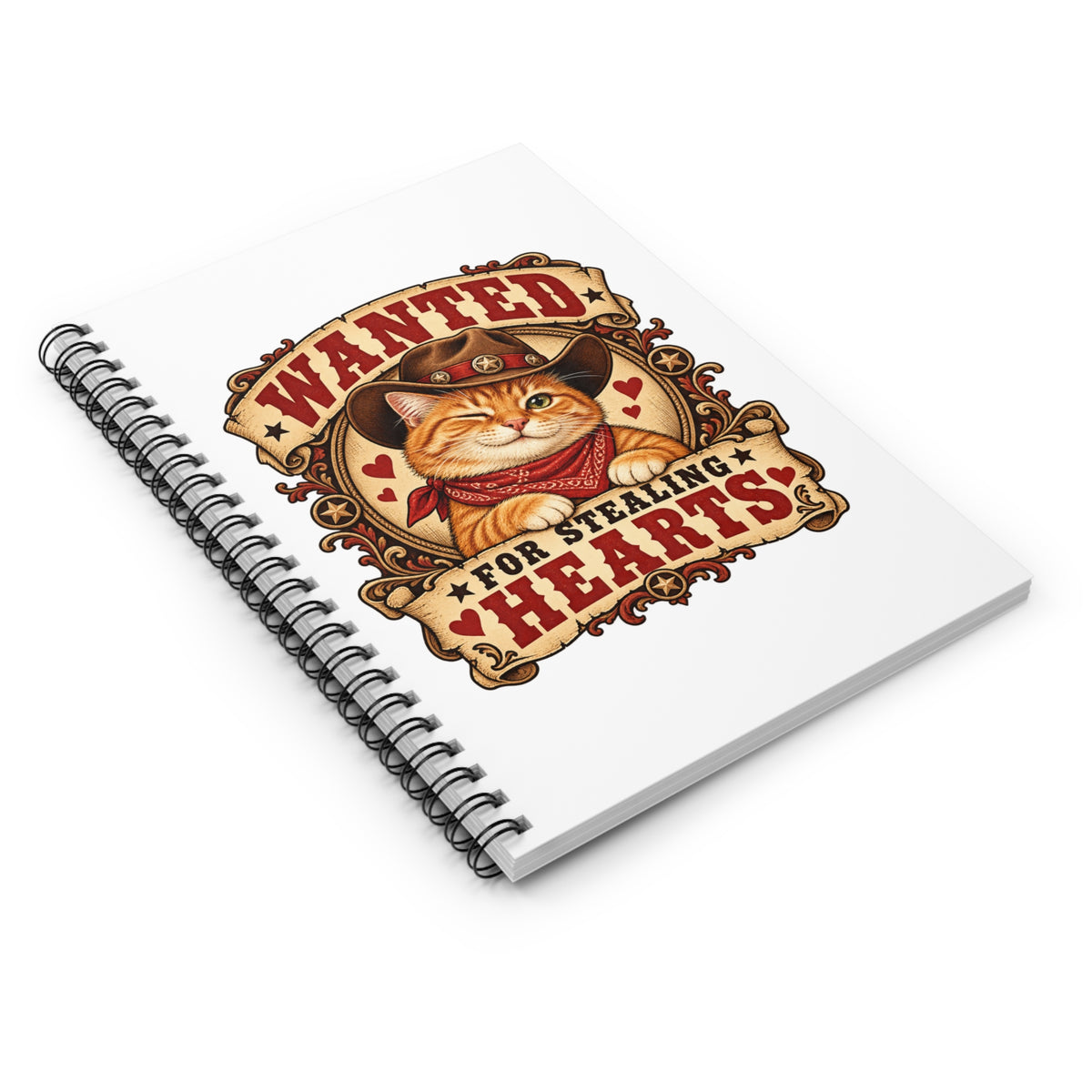 Heart Thief — Custom Pet Portrait Spiral Notebook